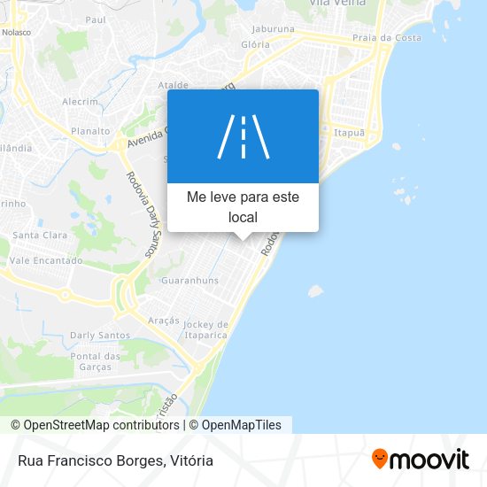 Rua Francisco Borges mapa