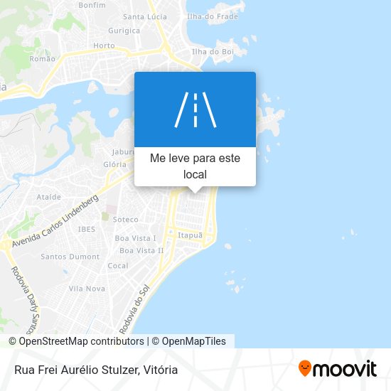 Rua Frei Aurélio Stulzer mapa