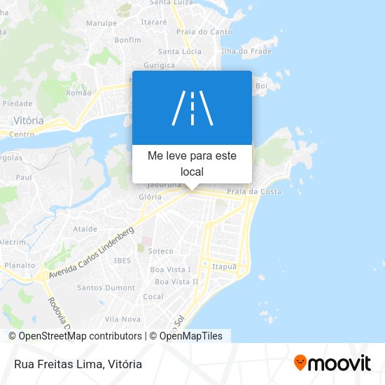 Rua Freitas Lima mapa