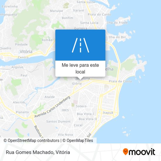Rua Gomes Machado mapa