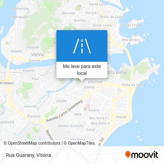 Rua Guarany mapa
