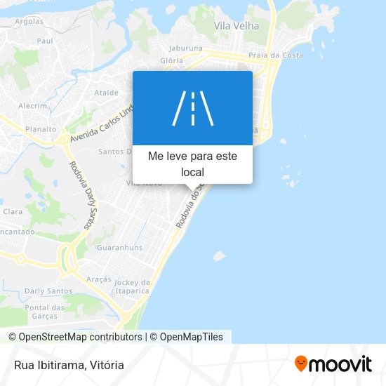 Rua Ibitirama mapa