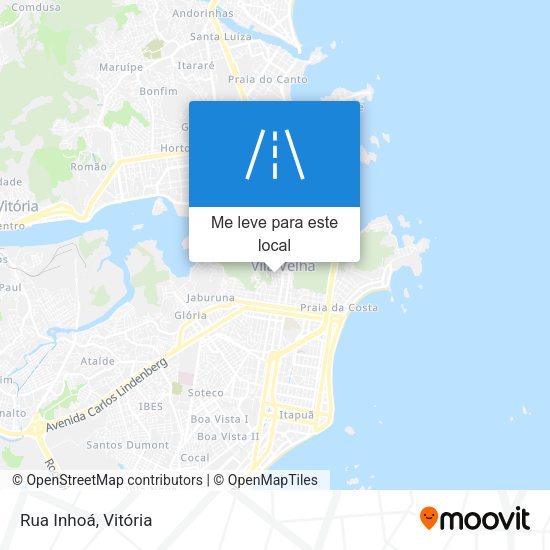 Rua Inhoá mapa