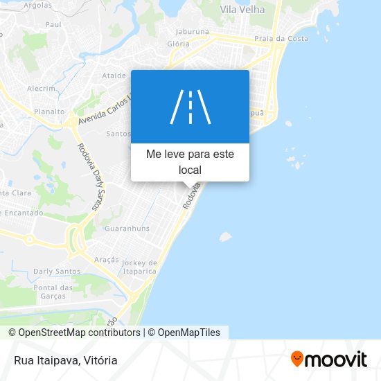 Rua Itaipava mapa