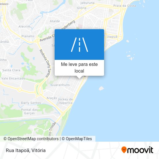 Rua Itapoã mapa