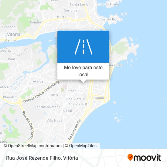 Rua José Rezende Filho mapa