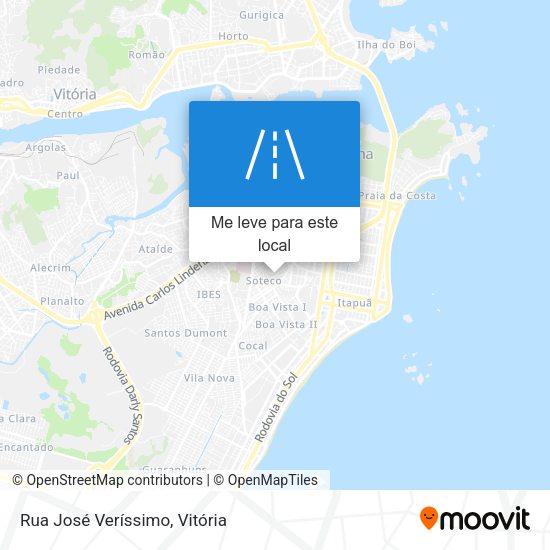 Rua José Veríssimo mapa