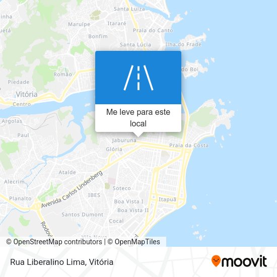 Rua Liberalino Lima mapa