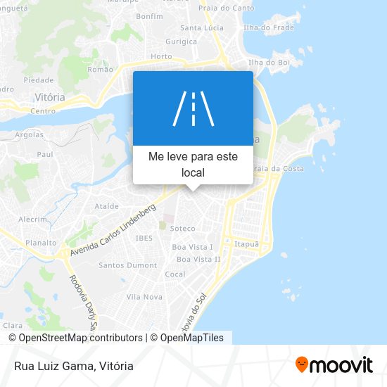 Rua Luiz Gama mapa