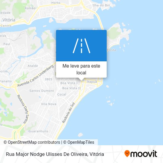 Rua Major Nodge Ulisses De Oliveira mapa