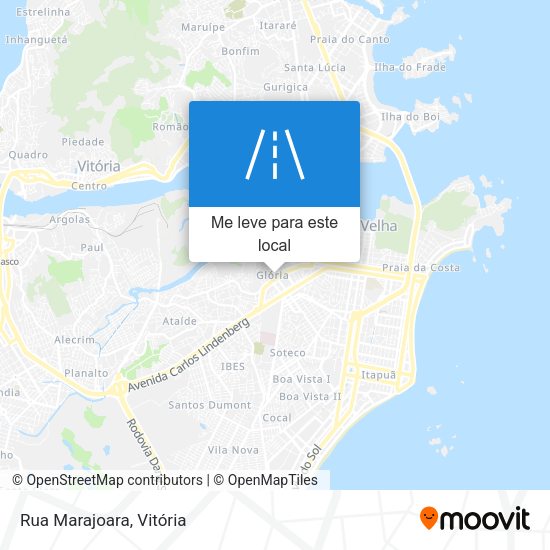 Rua Marajoara mapa