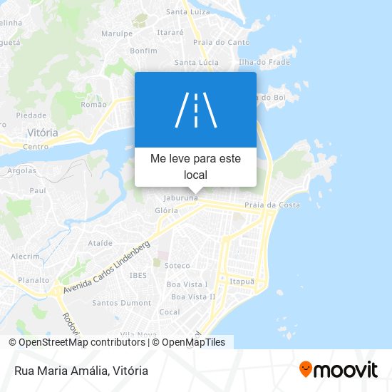 Rua Maria Amália mapa