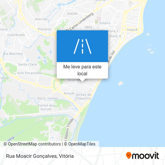 Rua Moacir Gonçalves mapa