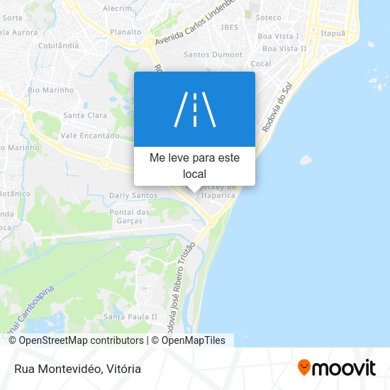 Rua Montevidéo mapa