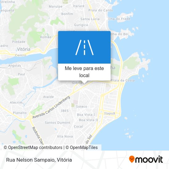 Rua Nelson Sampaio mapa