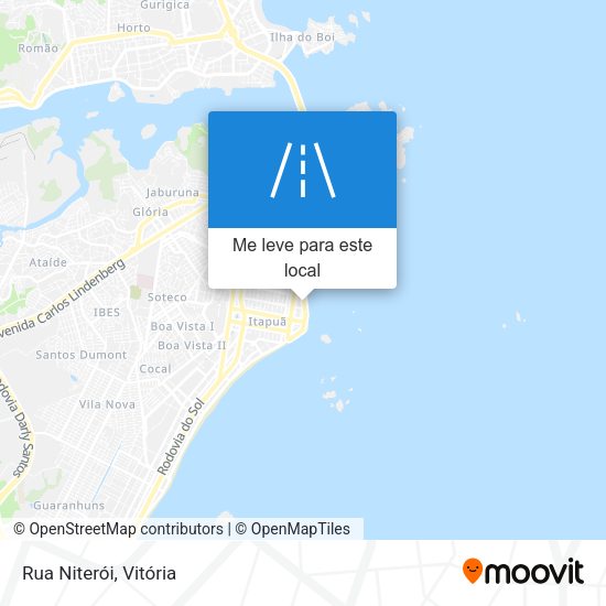 Rua Niterói mapa