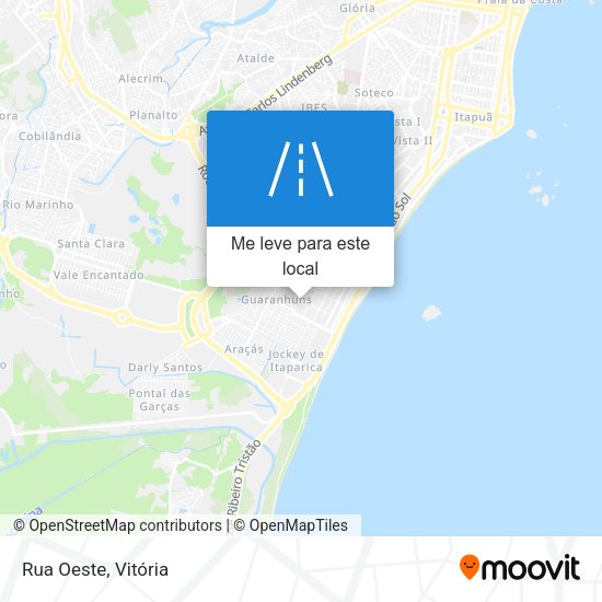 Rua Oeste mapa