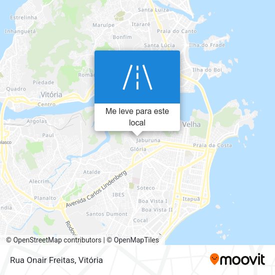 Rua Onair Freitas mapa