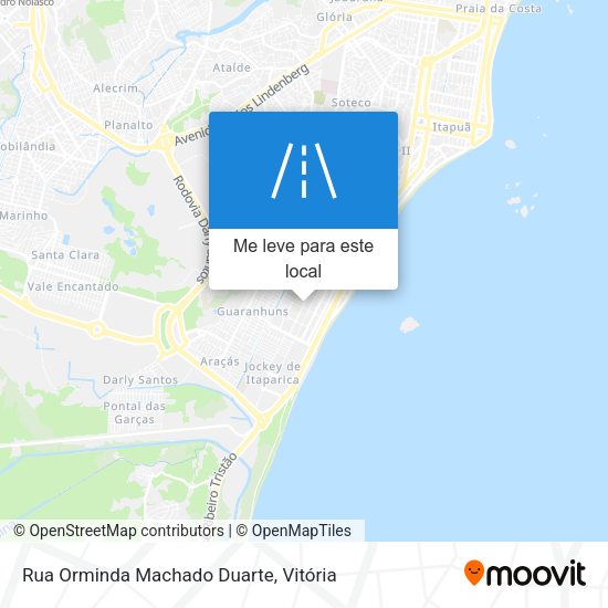 Rua Orminda Machado Duarte mapa