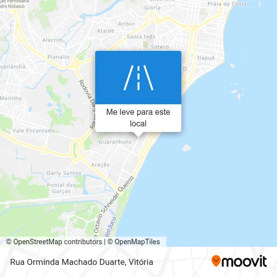 Rua Orminda Machado Duarte mapa