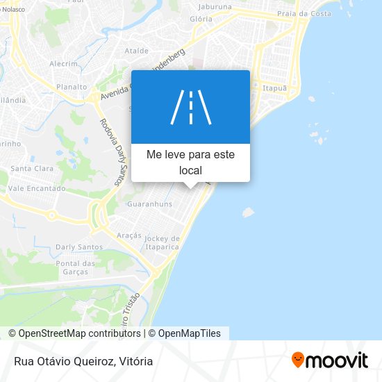 Rua Otávio Queiroz mapa