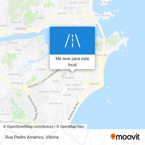 Rua Pedro Américo mapa