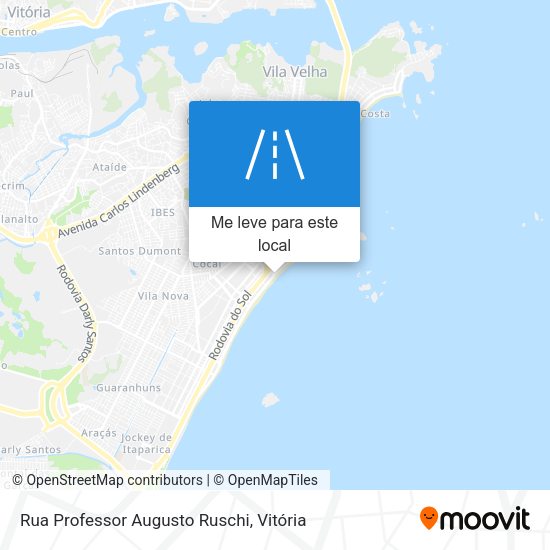 Rua Professor Augusto Ruschi mapa