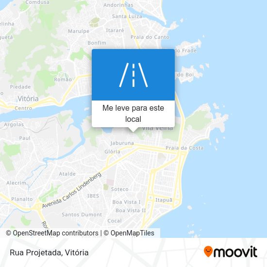 Rua Projetada mapa