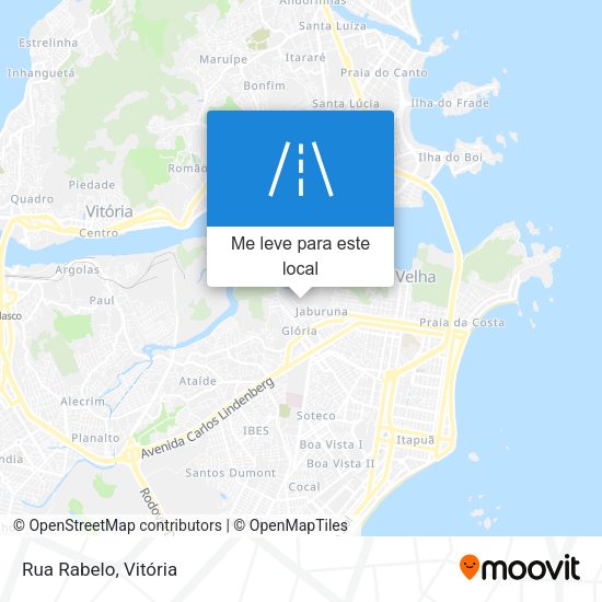 Rua Rabelo mapa