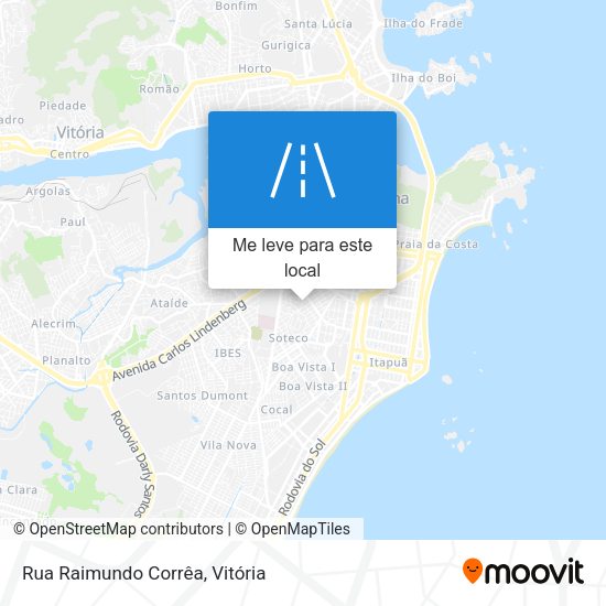 Rua Raimundo Corrêa mapa