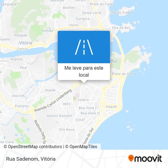 Rua Sadenom mapa