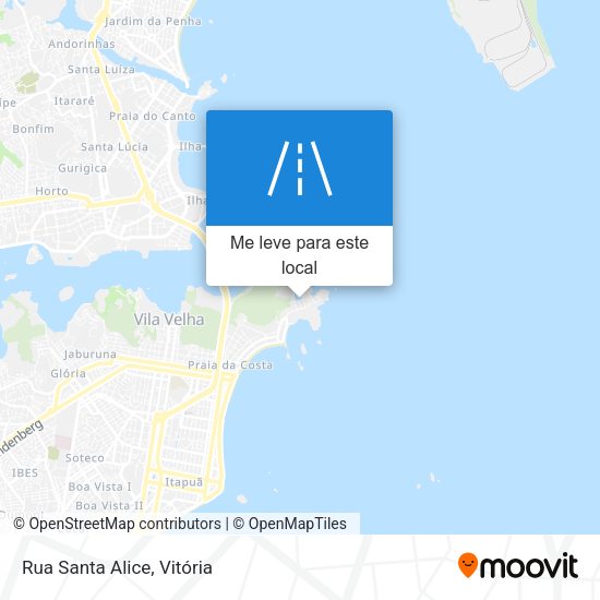 Rua Santa Alice mapa