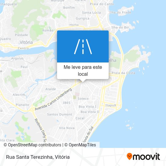 Rua Santa Terezinha mapa