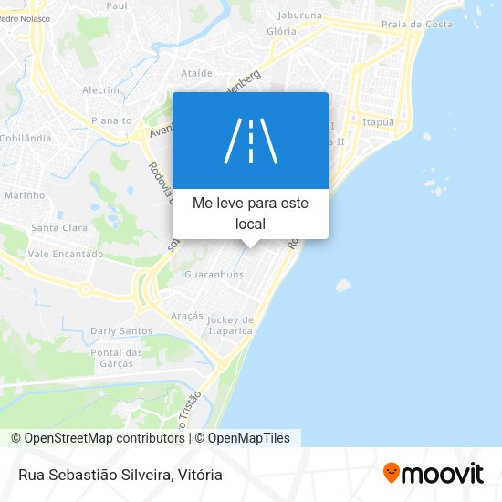 Rua Sebastião Silveira mapa