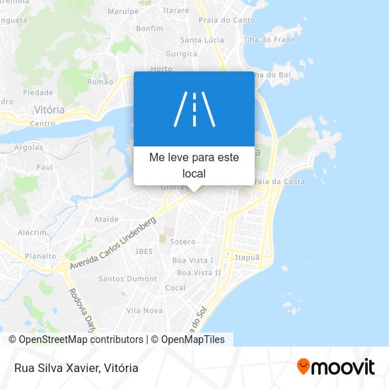 Rua Silva Xavier mapa