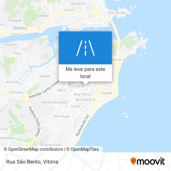 Rua São Bento mapa