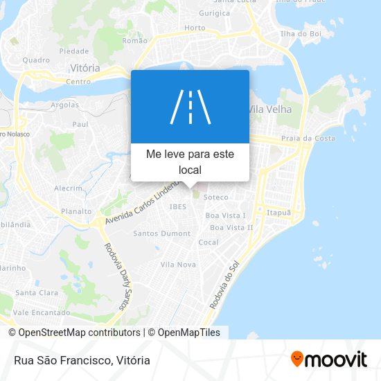 Rua São Francisco mapa