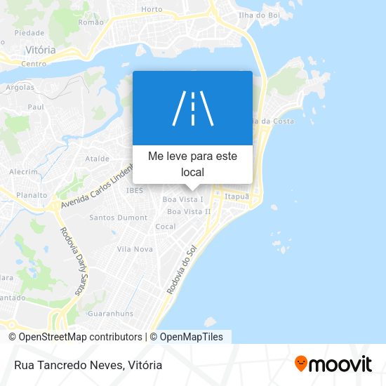Rua Tancredo Neves mapa
