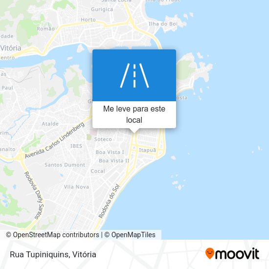 Rua Tupiniquins mapa