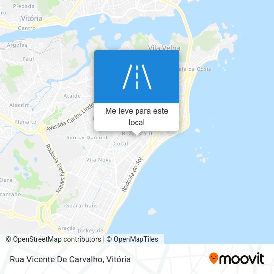 Rua Vicente De Carvalho mapa