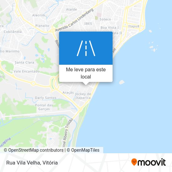 Rua Vila Velha mapa
