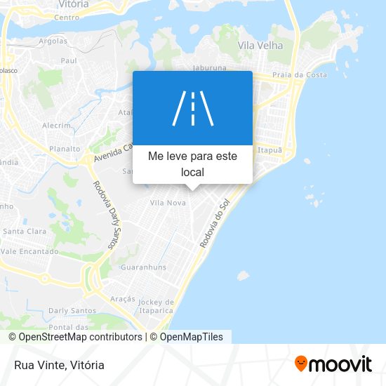 Rua Vinte mapa
