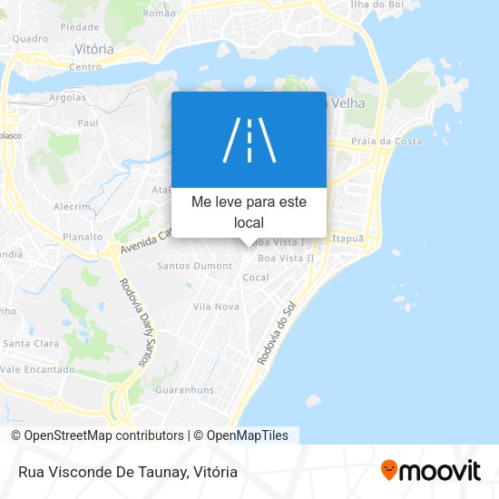 Rua Visconde De Taunay mapa