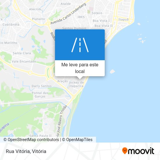 Rua Vitória mapa