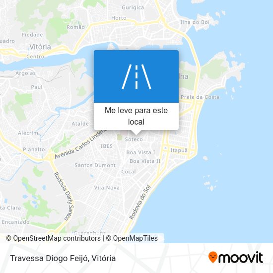 Travessa Diogo Feijó mapa