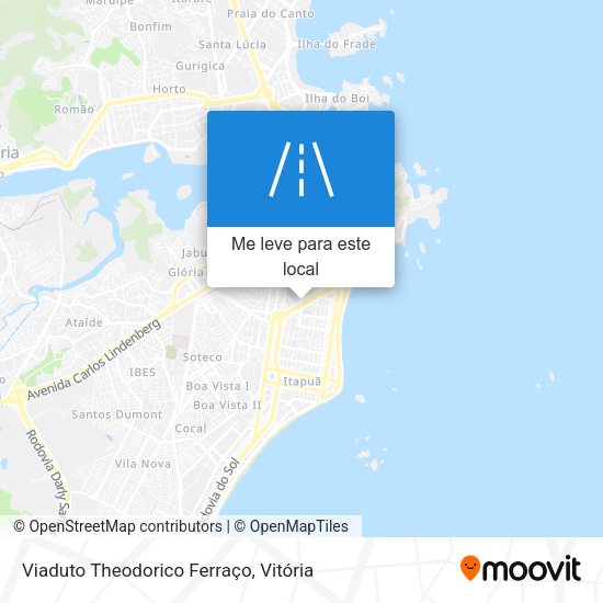 Viaduto Theodorico Ferraço mapa
