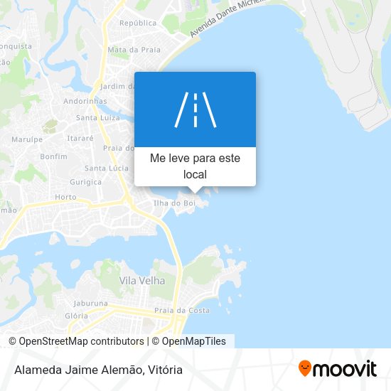 Alameda Jaime Alemão mapa