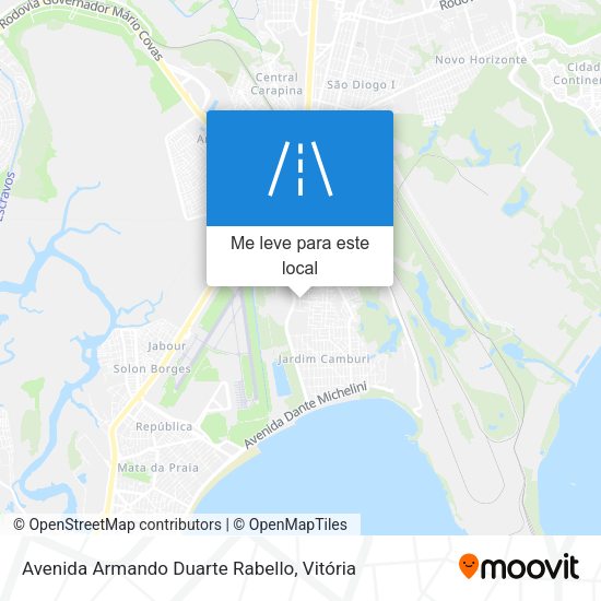 Avenida Armando Duarte Rabello mapa