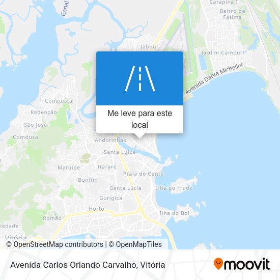 Avenida Carlos Orlando Carvalho mapa