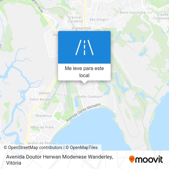 Avenida Doutor Herwan Modenese Wanderley mapa
